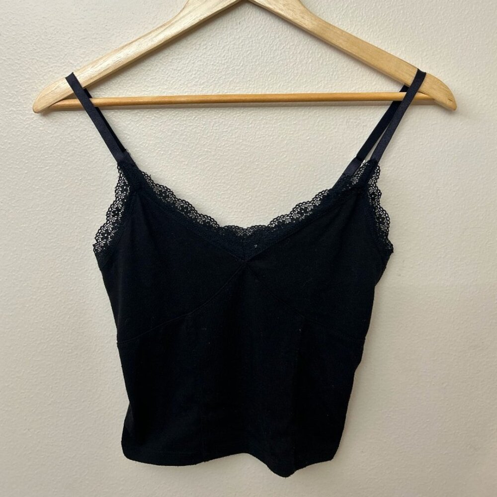 H&M Black laced tank top